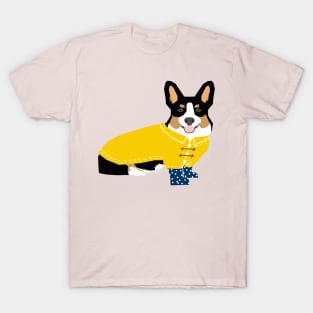 Rainy Day Tri Corgi T-Shirt